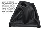 BLACK STITCHING FITS BMW 3 SERIES F30 F31 2012+ LEATHER GEAR GAITER CUSTOM NEW