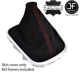 RED STITCH REAL SUEDE MANUAL GEAR GAITER FITS RENAULT KADJAR 2015-2019