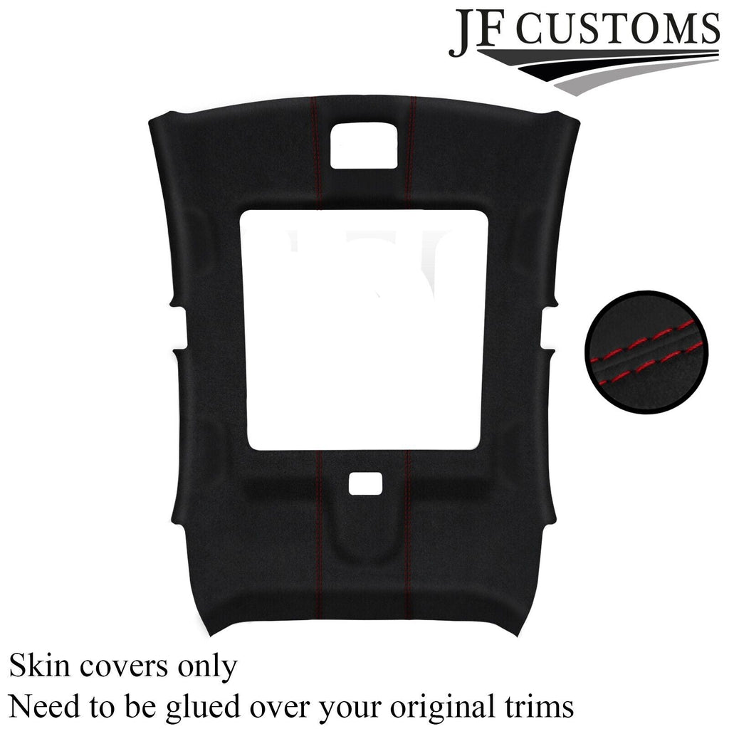 DARK RED STITCH LUXE SUEDE SUNROOF HEADLINER COVER FITS HONDA CIVIC MK9 12-15