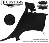 BLACK STITCH LEATHER 2X REAR DOOR CARD COVERS FOR MAZDA RX7 FD3S 91-02 DESIGN 2