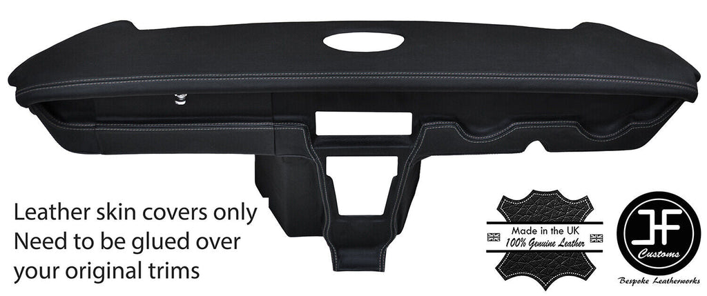 GREY STITCH DASH DASHBOARD REAL LEATHER COVER FITS RELIANT SCIMITAR SE4 COUPE