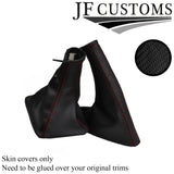 RED STITCH CARBON VINYL SET COVERS FOR VAUXHALL OPEL CALIBRA VECTRA CAVALIER