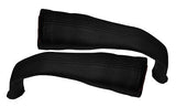 BLACK STITCH FITS JEEP GRAND CHEROKEE 91-99 2X SEAT BELT STALK LEATHER COVERS