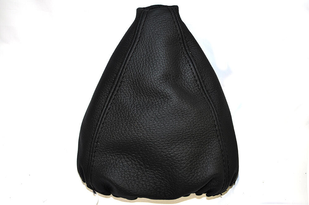 BLACK STITCHING LEATHER SKIN GEAR GAITER FITS SAAB 9-3 93 1998-2002 CUSTOM NEW
