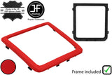 RED  LEATHER GEAR TRIM SURROUND PLASTIC FRAME FITS VAUXHALL VECTRA C 02-08