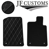 WHITE DIAMOND STITCH  VINYL 4X TAILORED FLOOR CARPET FOR PEUGEOT 607 99-10 JF1