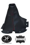 RED STITCH LEATHER SKIN MANUAL GEAR STICK GAITER FITS NISSAN NAVARA D40 2006+