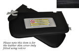 BLACK STITCH 2X SUN VISORS LEATHER SKIN COVERS FITS FORD FOCUS MK3 2011-2014
