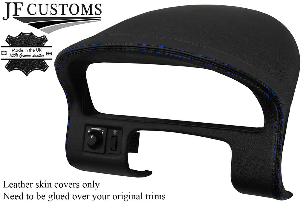 BLUE STITCH LEATHER SPEEDO + DASH COWL HOOD COVER FITS MG MGF MG TF 95-05