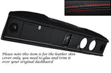 RED STITCH DASH DASHBOARD LEATHER SKIN COVER ONLY FITS TRIUMPH TOLEDO 70-77