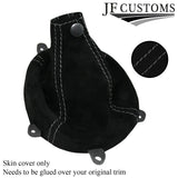 GREY STITCH 6 SPEED SUEDE GEAR GAITER FOR MITSUBISHI LANCER EVO 7 8 9 01-07