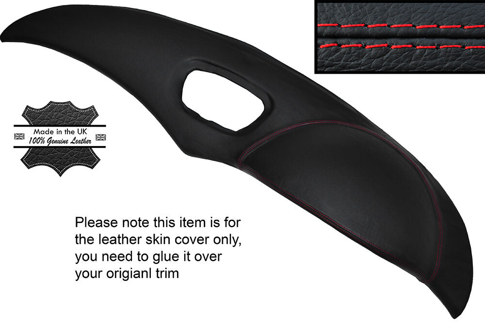 RED STITCH TOP DASH DASHBOARD LEATHER SKIN COVER FITS MASERATI 3200 1998-2003