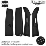 FOR VW T6 TRANSPORTER WHITE STITCH LEATHER & SUEDE TOP INTERIOR RECOVERY KIT