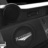 FITS NISSAN 350Z Z33 02-09 BLACK STITCH LEATHER REAR SUBWOOFER SPEAKER COVER