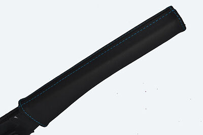 black stitching FITS PEUGEOT 1007 05-09 HANDBRAKE HANDLE COVER ONLY CUSTOM NEW