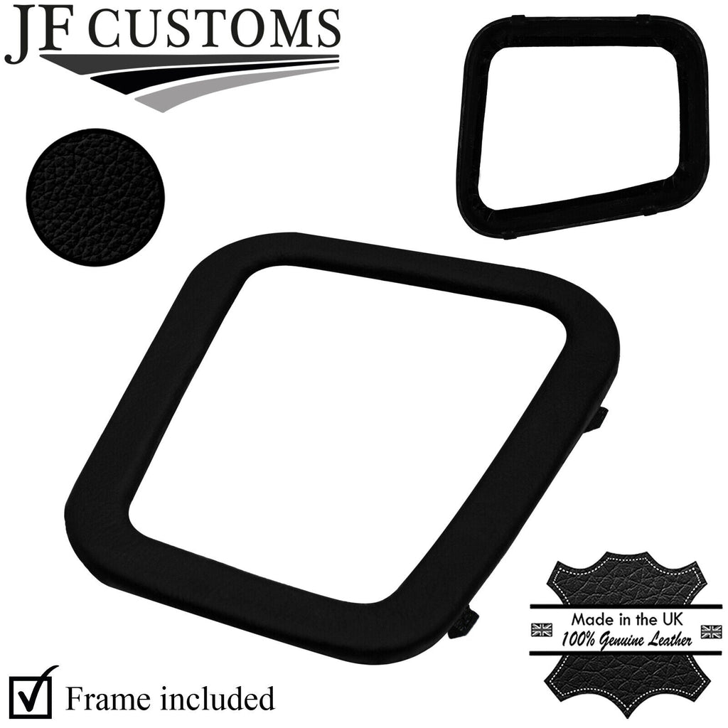 BLACK LEATHER GEAR SURROUND + PLASTIC FRAME FITS MITSUBISHI GTO 3000GT 89-01