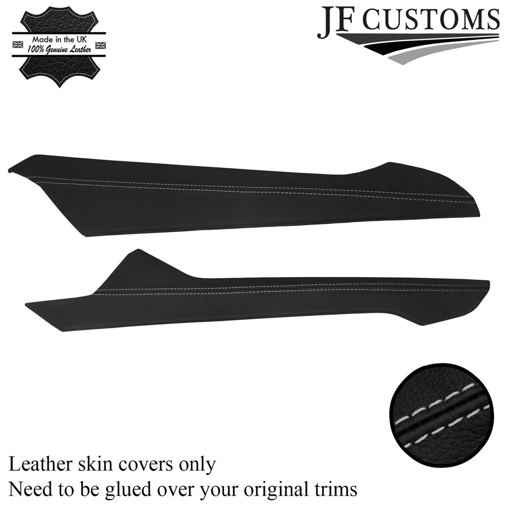 FITS AUDI A4 B9 2015+ L GREY STITCH LEATHER SIDE CENTER CONSOLE TRIM COVER