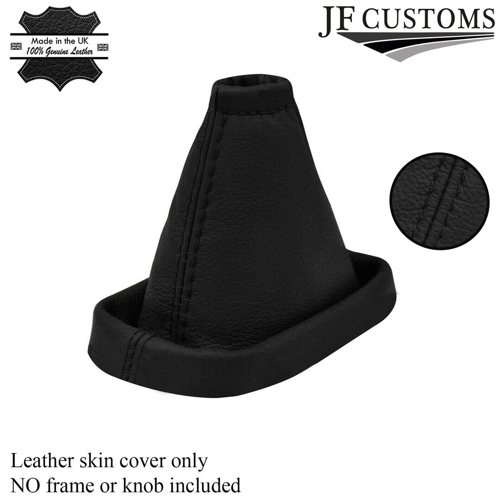 BLACK REAL LEATHER MANUAL GEAR GAITER FOR NISSAN MICRA K12 2006-2010 CUSTOM NEW
