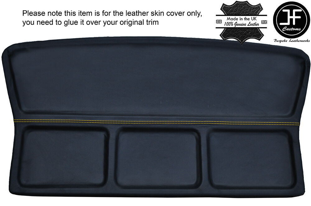 YELLOW STITCHING REAR PARCEL SHELF LEATHER COVER FITS FORD CAPRI MK3 1978-1986