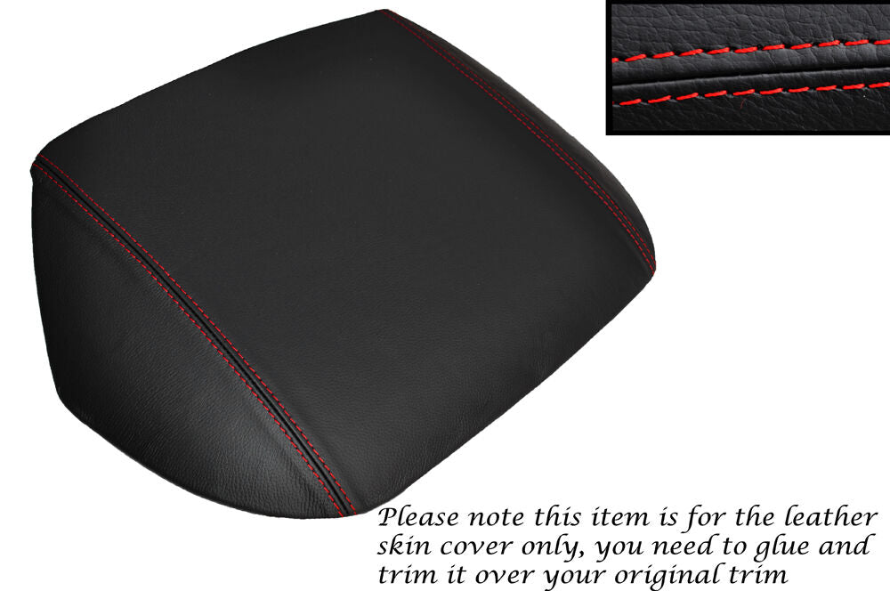 RED STITCH SPEEDO HOOD TRIM LEATHER SKIN COVER FITS TOYOTA MR2 MK1 AW11 84-90