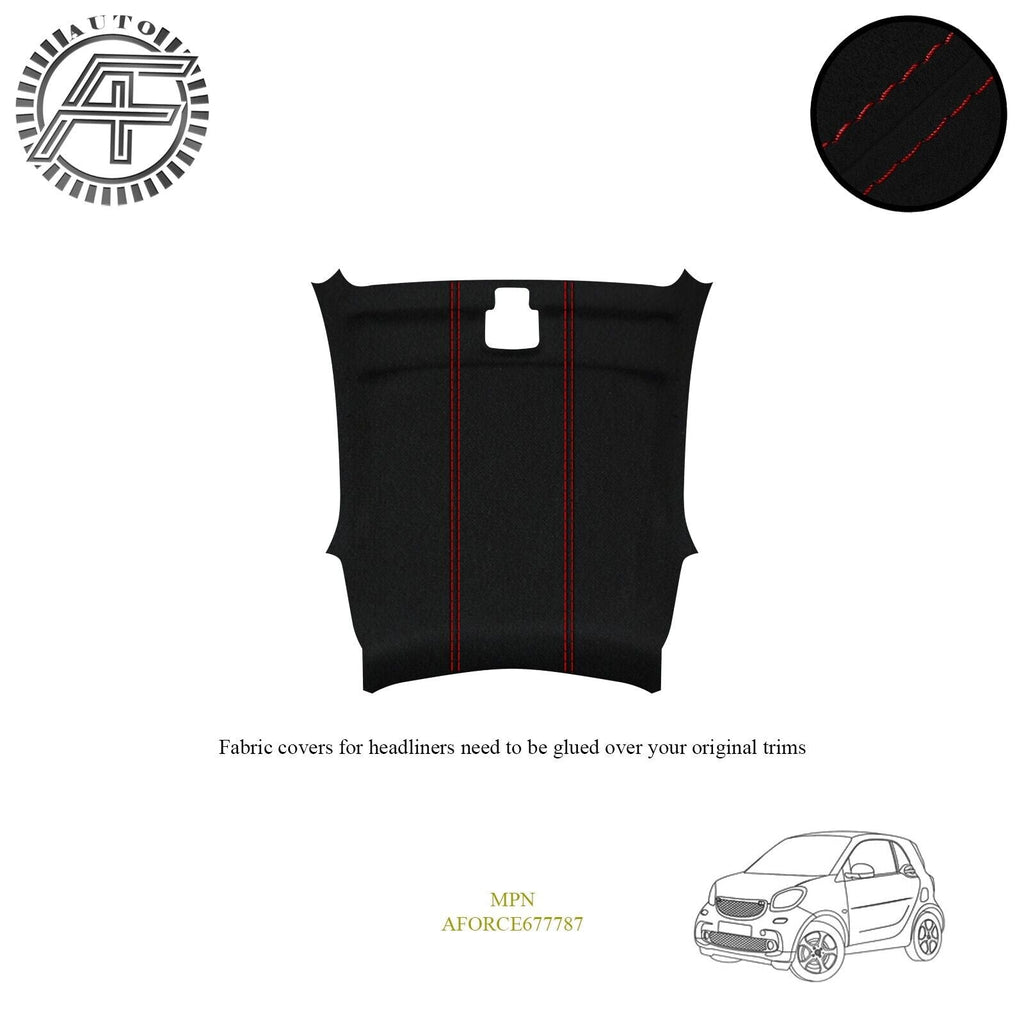 LUXE SUEDE HEADLINER COVER FOR SMART FORTWO III 3 DOOR HATCHBACK 2014-2019