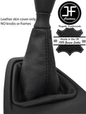 BLACK STITCH TOP GRAIN LEATHER MANUAL GEAR GAITER FITS PEUGEOT EXPERT 2017+