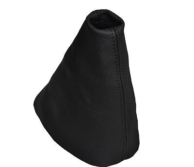 black stitch FITS LOTUS EVORA 2009+ LEATHER GEAR GAITER CUSTOM NEW MADE IN UK