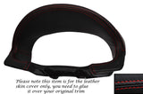 RED STITCH SPEEDO SURROUND LEATHER SKIN COVER FITS HYUNDAI TIBURON 2003-2006