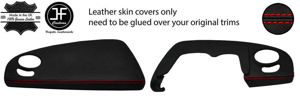 RED STITCH TOP DASHBOARD TRIM LEATHER COVERS FOR SMART ROADSTER 452 03-05