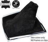 BLACK STITCH REAL SUEDE GEAR GAITER FOR TOYOTA COROLLA VERSO 2004-2009