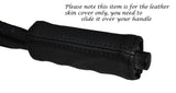 BLACK STITCH HANDBRAKE HANDLE LEATHER COVER FITS MERCEDES SL C107 R107 71-89