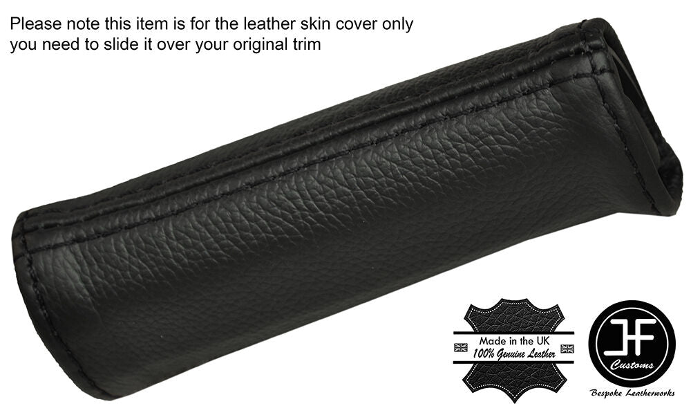 BLACK STITCH E BRAKE HANDLE LEATHER COVER FITS CHEVROLET CAMARO 1982-1992