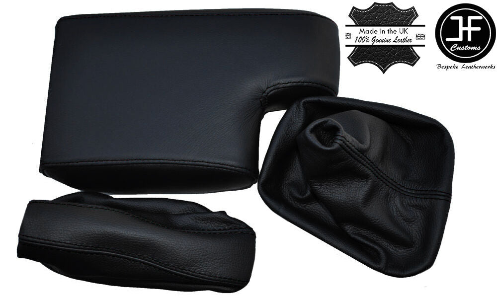 BLACK STITCH FOR BMW E36 1991-1998 3 SERIES GEAR + HANDBRAKE + ARMREST COVER
