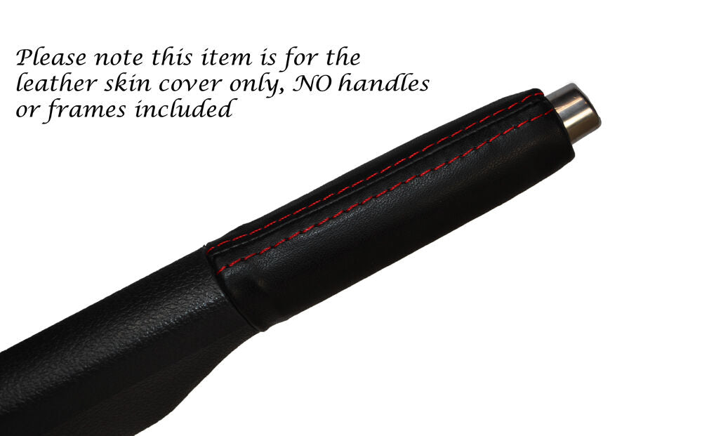 RED STITCH HANDBRAKE HANDLE LEATHER COVER FITS VW GOLF MK5 MK6 JETTA  04-13