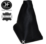 BLACK STITCH FITS LAND ROVER FREELANDER 2 2006-2011 MANUAL LEATHER GEAR GAITER