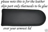 black stitch FITS VW PASSAT 1997-2000 LEATHER ARMREST COVER ONLY CUSTOM NEW