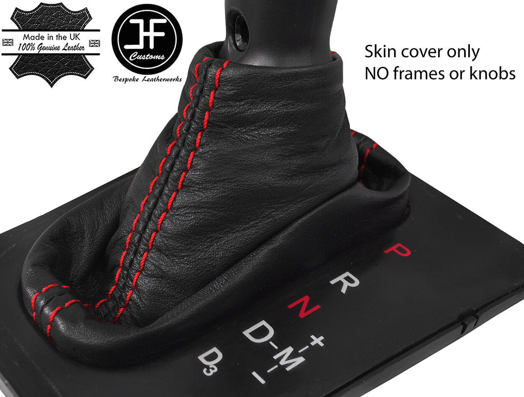 RED STITCH REAL LEATHER AUTOMATIC GEAR GAITER FITS HONDA ACCORD MK7 2003-2007