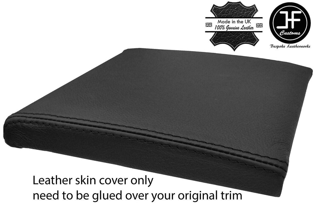 BLACK CONSOLE CUBBY BOX LID TOP GRAIN LEATHER COVER FITS RANGE ROVER P38 94-02