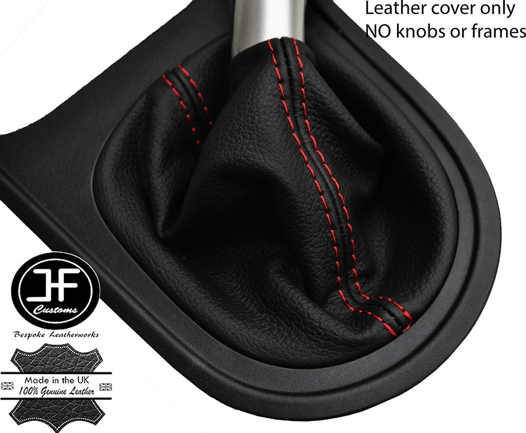 RED STITCHING LEATHER MANUAL GEAR GAITER FITS MG MG3 2011-2016 CUSTOM NEW