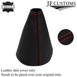 RED STITCH LEATHER GEAR GAITER FITS VAUXHALL OPEL VX220 SPEEDSTER 00-07
