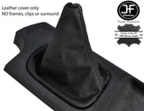 BLACK STITCHING TOP GRAIN LEATHER MANUAL GEAR GAITER FITS NAVARA D40 2006-2012