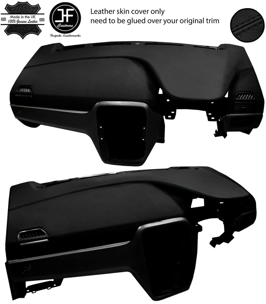 BLACK STITCHING TOP DASH DASHBOARD LEATHER COVER FITS FIAT GRANDE PUNTO 06-10