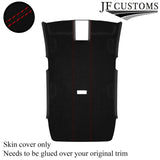 RED STITCH  LUXE SUEDE HEADLINER COVER FOR VW GOLF MK7 13-19 3DR CUSTOM NEW