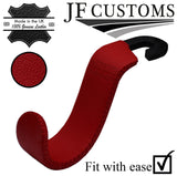 RED EMBOSSED LEATHER PLASTIC HEADREST HOOK HANGER FOR E81 E82 E87 E88 JF1