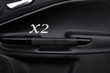BLACK STITCH FITS ALFA ROMEO GIULIETTA 10-13+ 2X FRONT DOOR HANDLE LTHR COVERS