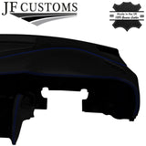 BLUE STITCH TOP-GRAIN LEATHER DASH DASHBOARD COVER FITS AUDI A4 B8 2008-2015