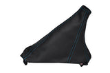 FITS C6 CORVETTE Z06 ZO6 E BRAKE LEATHER 05-11 blue stitch CUSTOM NEW MADE IN UK