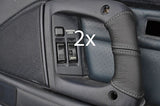grey stitching FITS TOYOTA SUPRA MK3 1986-1993 2X DOOR HANDLE LEATHER COVERS