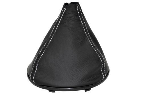 FITS FORD KA 2009+ LEATHER GEAR GAITER WITH white stitching