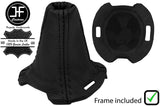 BLACK STITCH LEATHER SEMI AUTOMATIC GEAR GAITER + FRAME FOR SMART FORFOUR 04-07